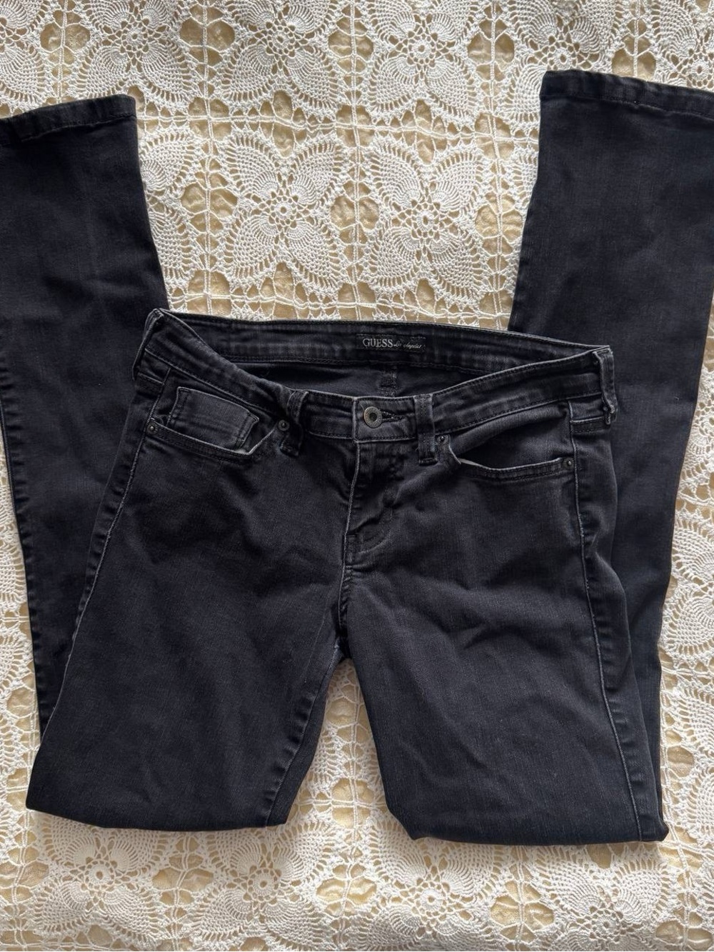 Y2K GUESS Women's Black Skinny Jeans
